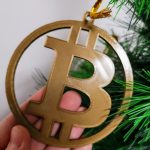 Cryptocurrency Xmas Ornaments Bitcoin Gold