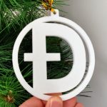 Cryptocurrency Xmas Ornaments Doge White