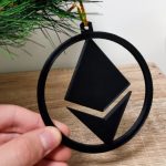 Cryptocurrency Xmas Ornaments Ethereum Black