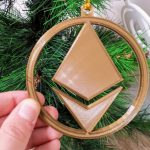 Cryptocurrency Xmas Ornaments Ethereum Gold