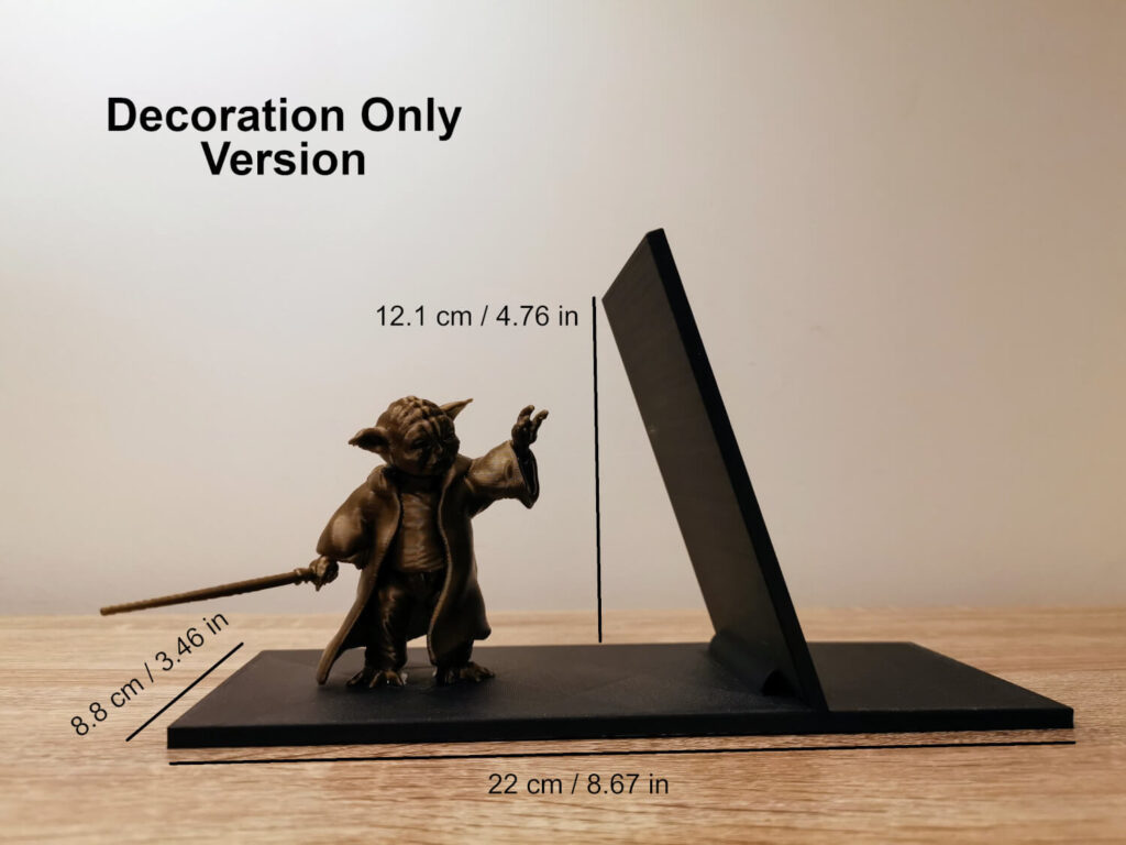 StarWars Yoda Bookend Decoration Dimensions