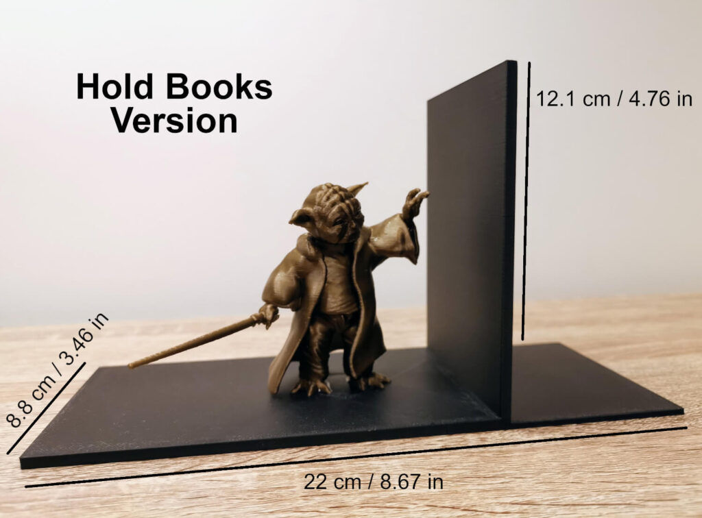 Star Wars Yoda Bookend Hold Books Dimensions